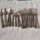Set of 19 antique silver-plated cutlery by Ercuis - Art Deco style.