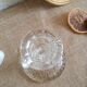 Art Deco chiseled glass candle holder - vintage