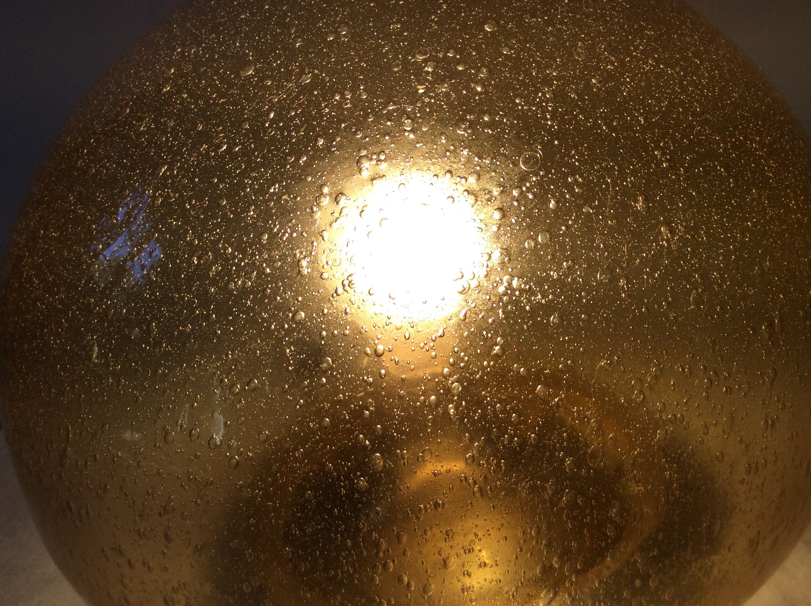 Vintage bubbleglass ceiling