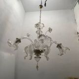 Venetian Murano Glass Chandelier 5 Lights