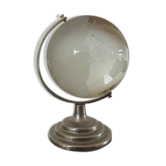 Globe terrestre en cristal années 70
