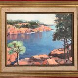 Côte d'Azur by Odette de Bosch , 2 paintings.