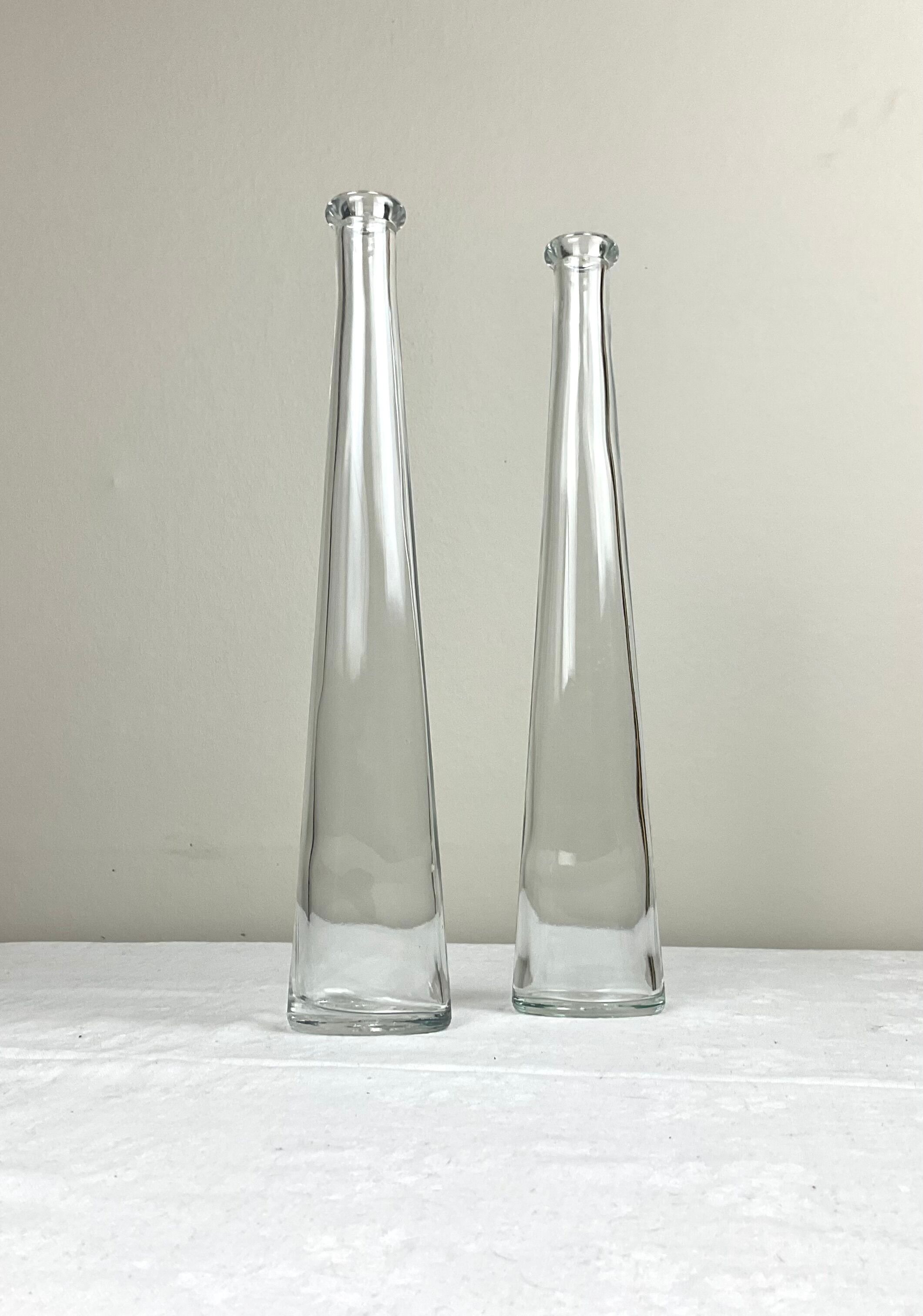 Pair of glass bottles 20 cl
