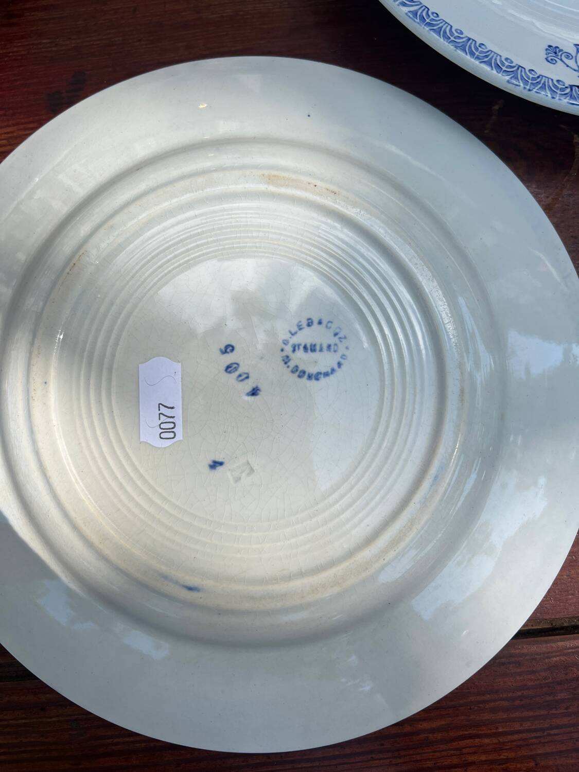 Saint Amand ironstone plates