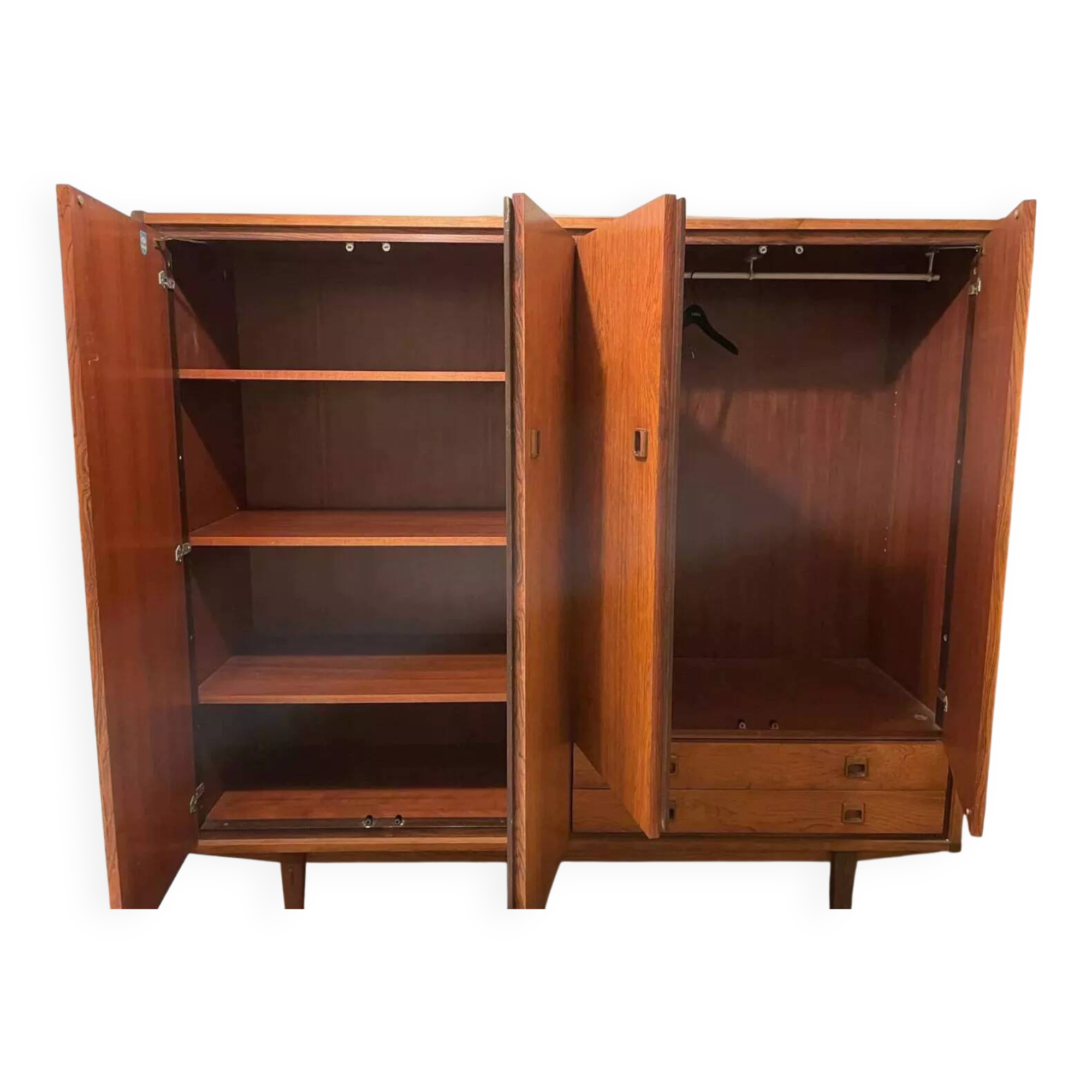 Vintage teak wardrobe from the 60s
