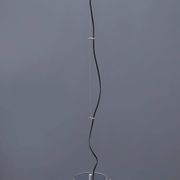 Glass and chrome metal ceiling light, 1970s