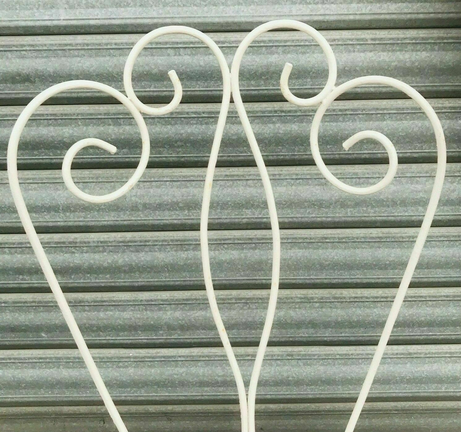 Pair of wrought iron garden chairs patinated 20th century Chairs