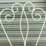 Pair of wrought iron garden chairs patinated 20th century Chairs