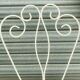 Pair of wrought iron garden chairs patinated 20th century Chairs