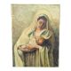 Peinture à l’huile hollandaise de la Vierge à l’Enfant, signée C. Vesters, 1940