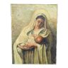 Dutch oil painting of Madonna and Child, signed C. Vesters, 1940