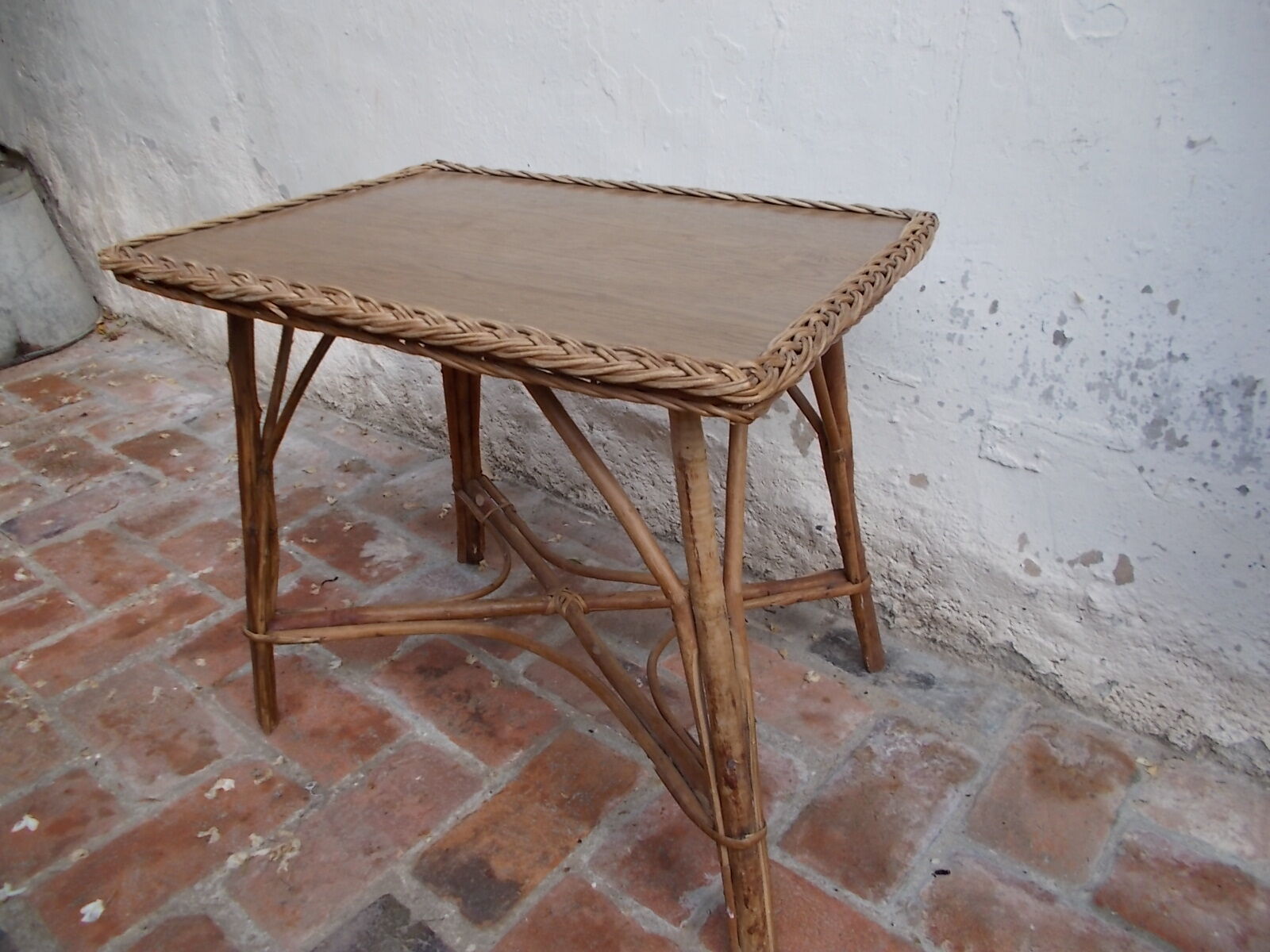 Wicker coffee table