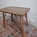 Wicker coffee table
