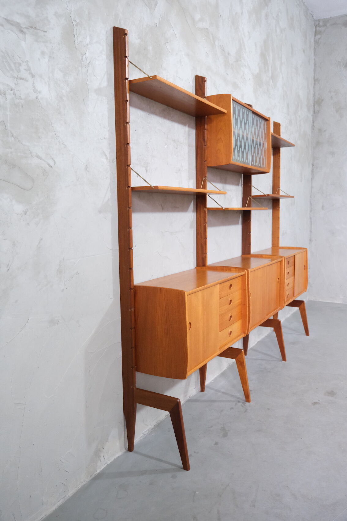 Mid Century Wall Unit by John Texmon, 1960's, Norway