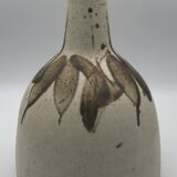 BOTTLE Vintage bottle in partially glazed pyrite stoneware