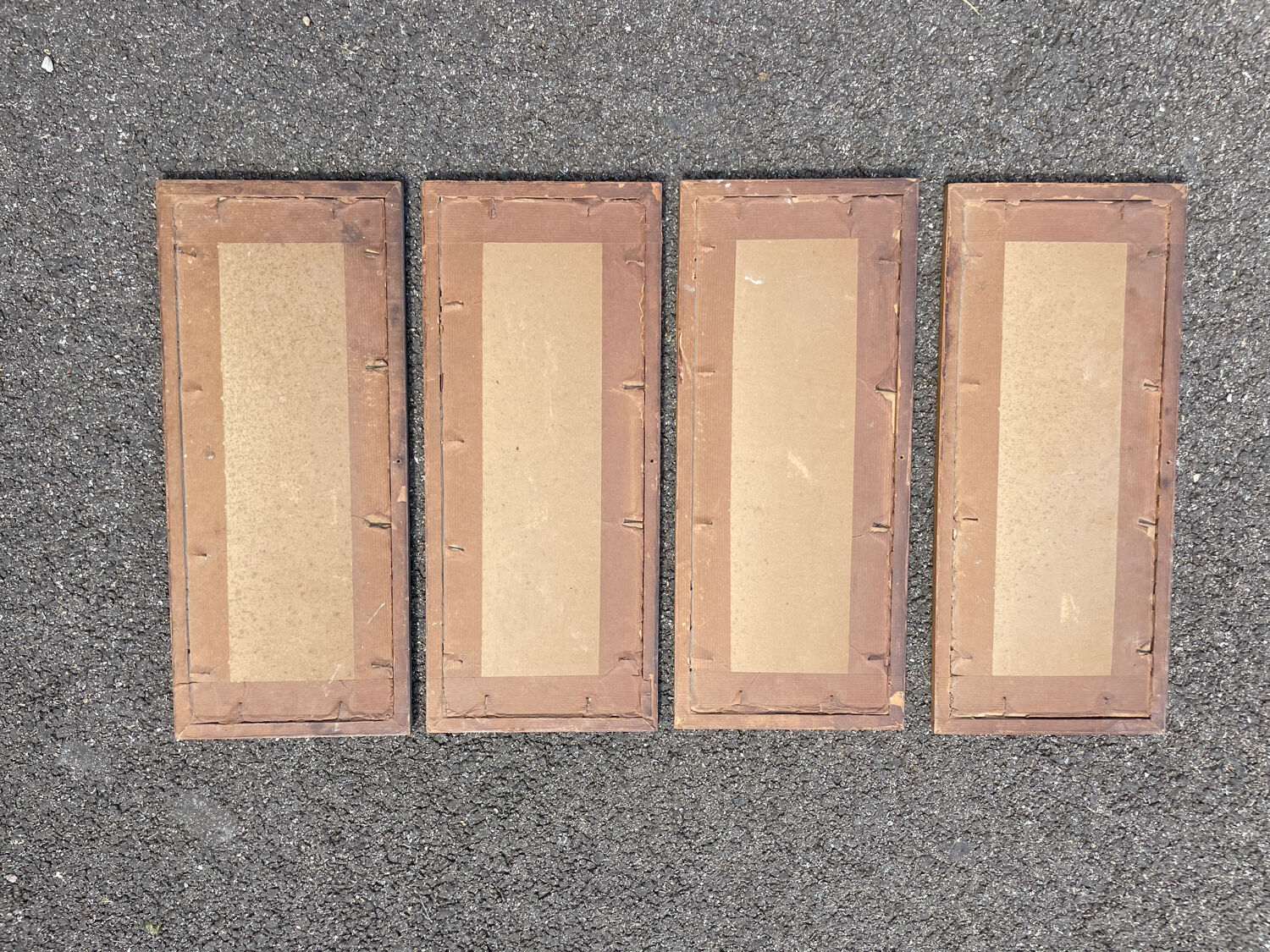 Lot 4 antique prints 1930 art deco signed Harry Eliott hunting scenes