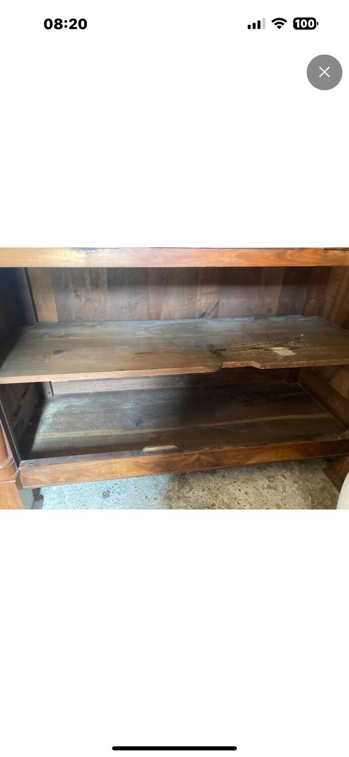 Empire walnut low sideboard