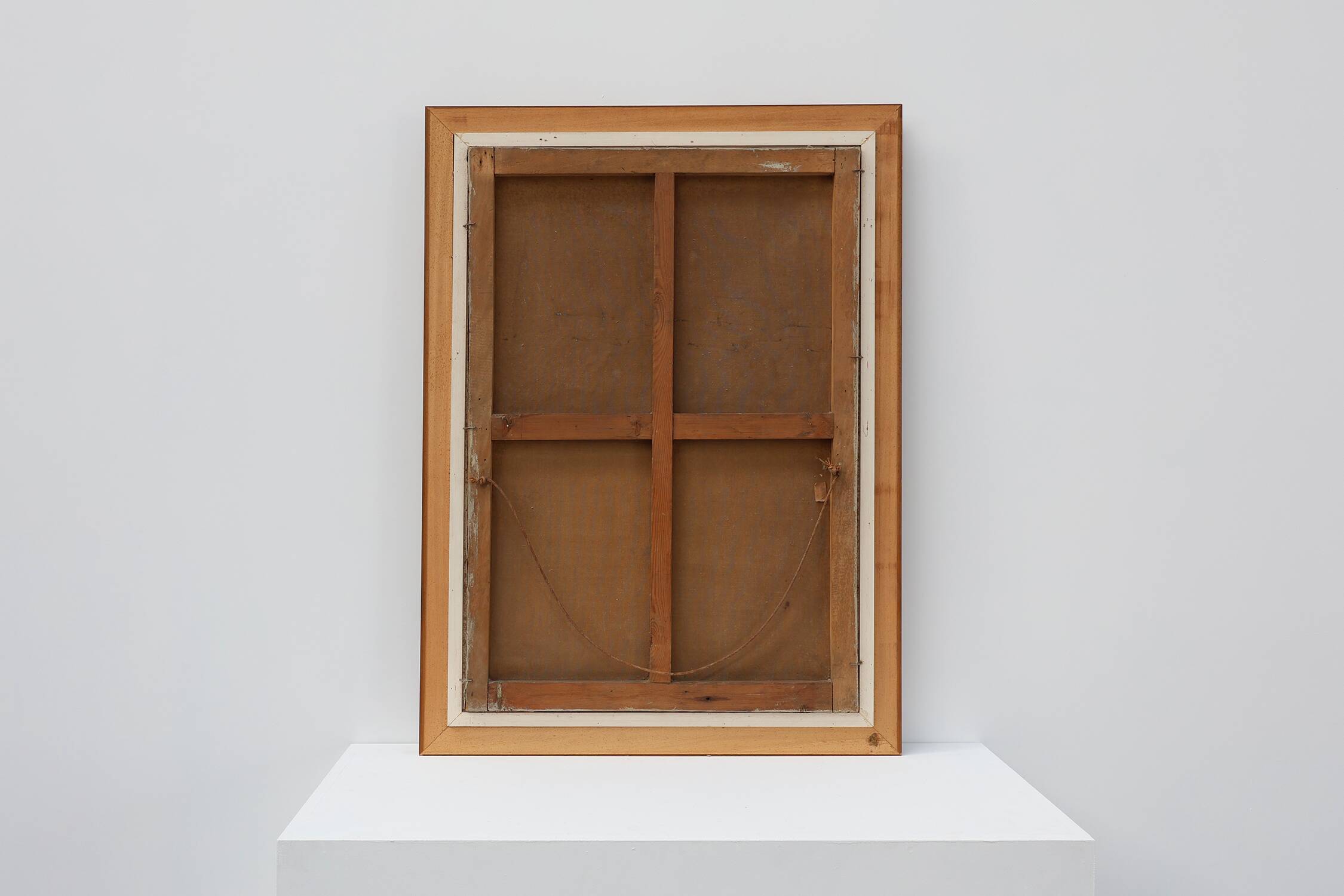 Large decorative painting of birds in water, France 1960s