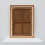 Large decorative painting of birds in water, France 1960s