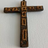 Bronze wall cross Alfieri Gardone for Jacques Lauterbach 1960