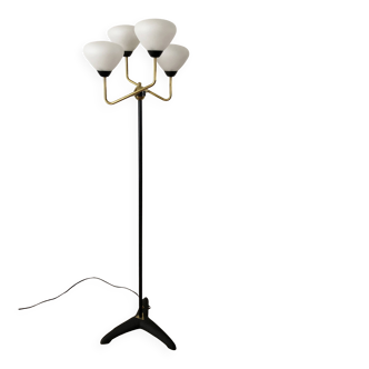1960s tripod floor lamp with 4 lights
