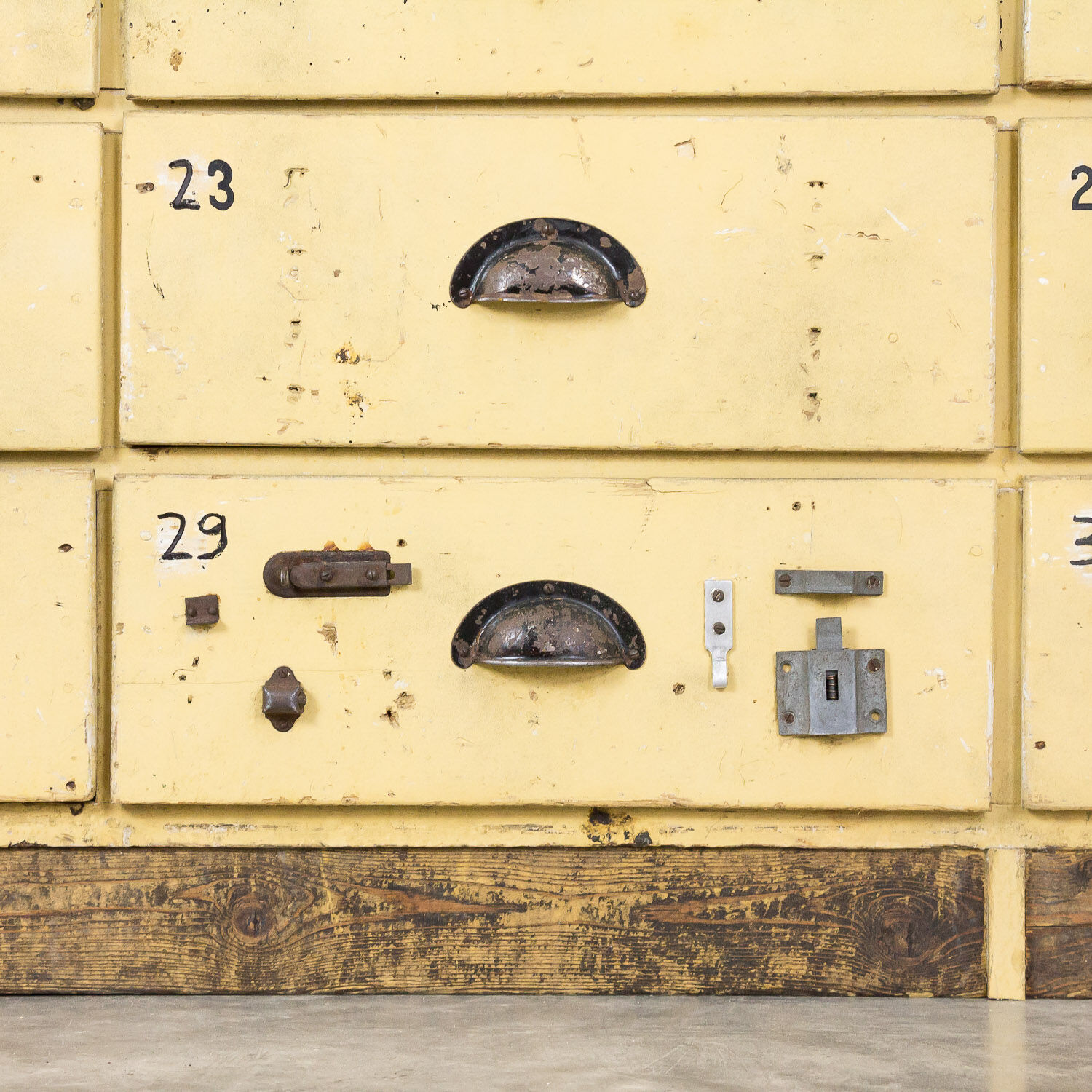 Bank of drawers large