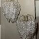 Paire d’appliques glace murano Mazzega vintage années 70