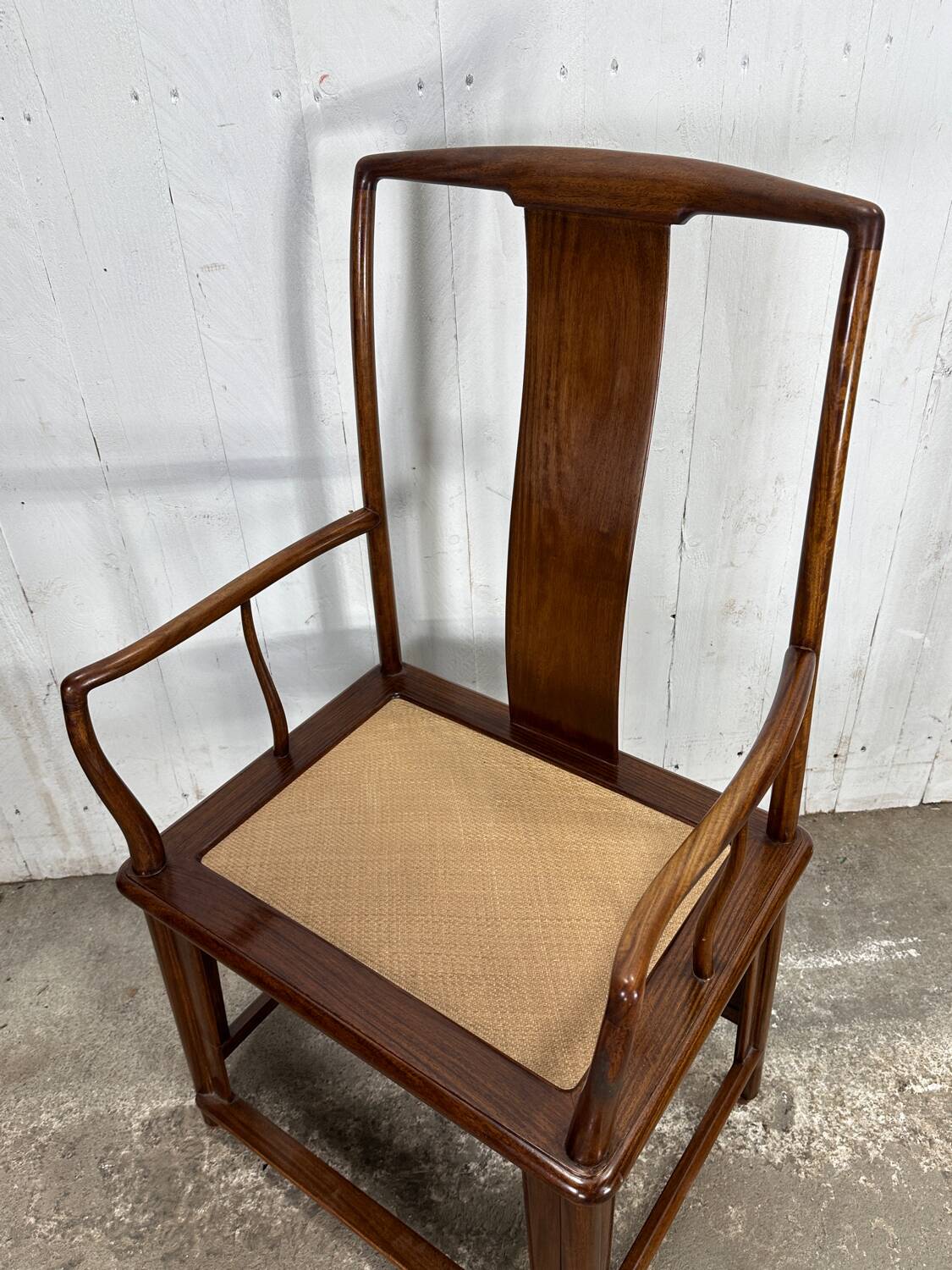 Sublime old teak armchair