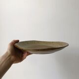 Pyrite stoneware serving dish
