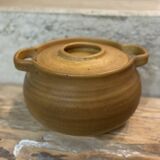 Vintage soup tureen in grey / old tableware from Salins, France