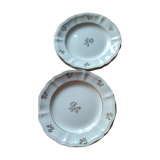 Lot of 6 dessert plates in Sarreguemines earthenware