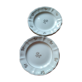 Lot of 6 dessert plates in Sarreguemines earthenware