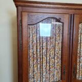 Small neo-rustic LXV style display case in natural wood
