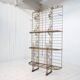 French bakery shelf in wrought iron and brass, 1900