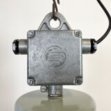 Large Industrial Enamel Factory Pendant Lamp from Elektrosvit, 1960s