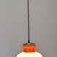 Orange opaline pendant light from the 60s/70s