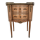 Louis XV style kidney chest of drawers Marble top with brass gallery 20th century