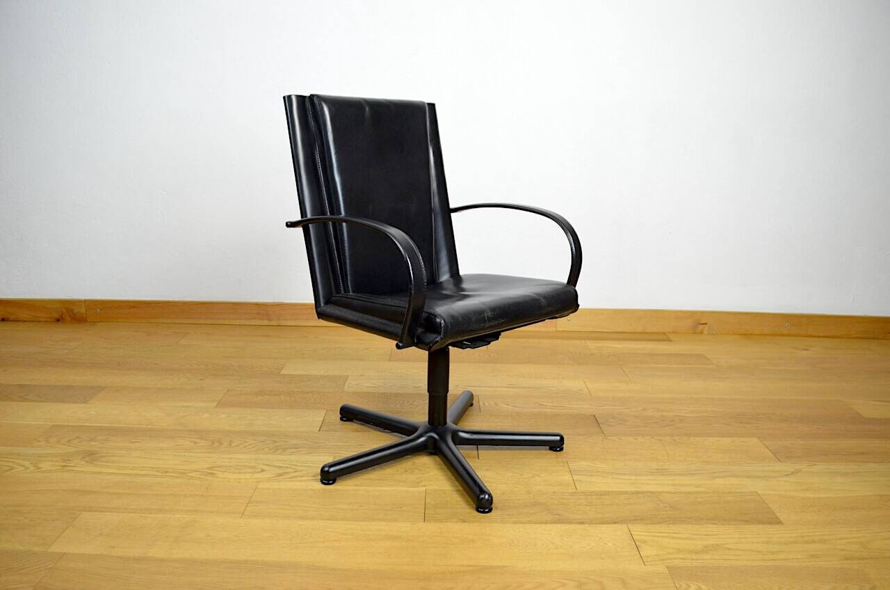 Leather Office Chair by Matteo Grassi, Italy