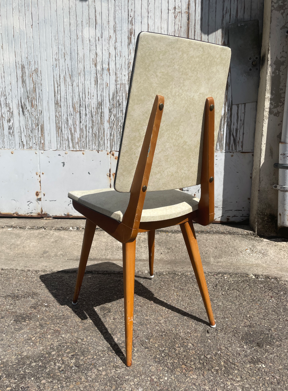 Set of 4 chairs 1950 skaï coating