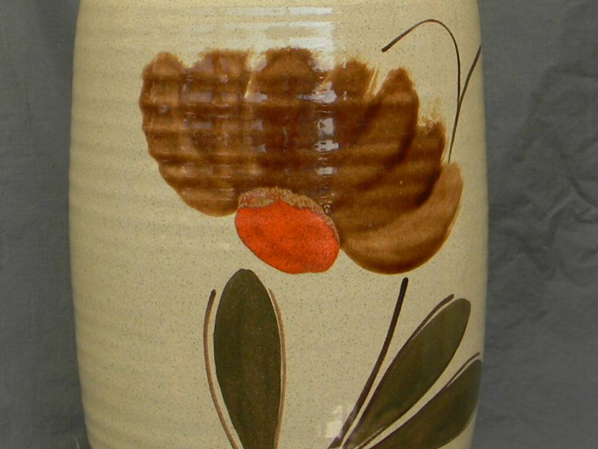 Grand vase en céramique de Saint Clément. Années 1960.