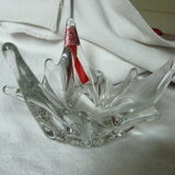 Empty pocket in vintage crystal shape umbrella Cristallerie de Vallerysthal