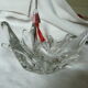 Empty pocket in vintage crystal shape umbrella Cristallerie de Vallerysthal