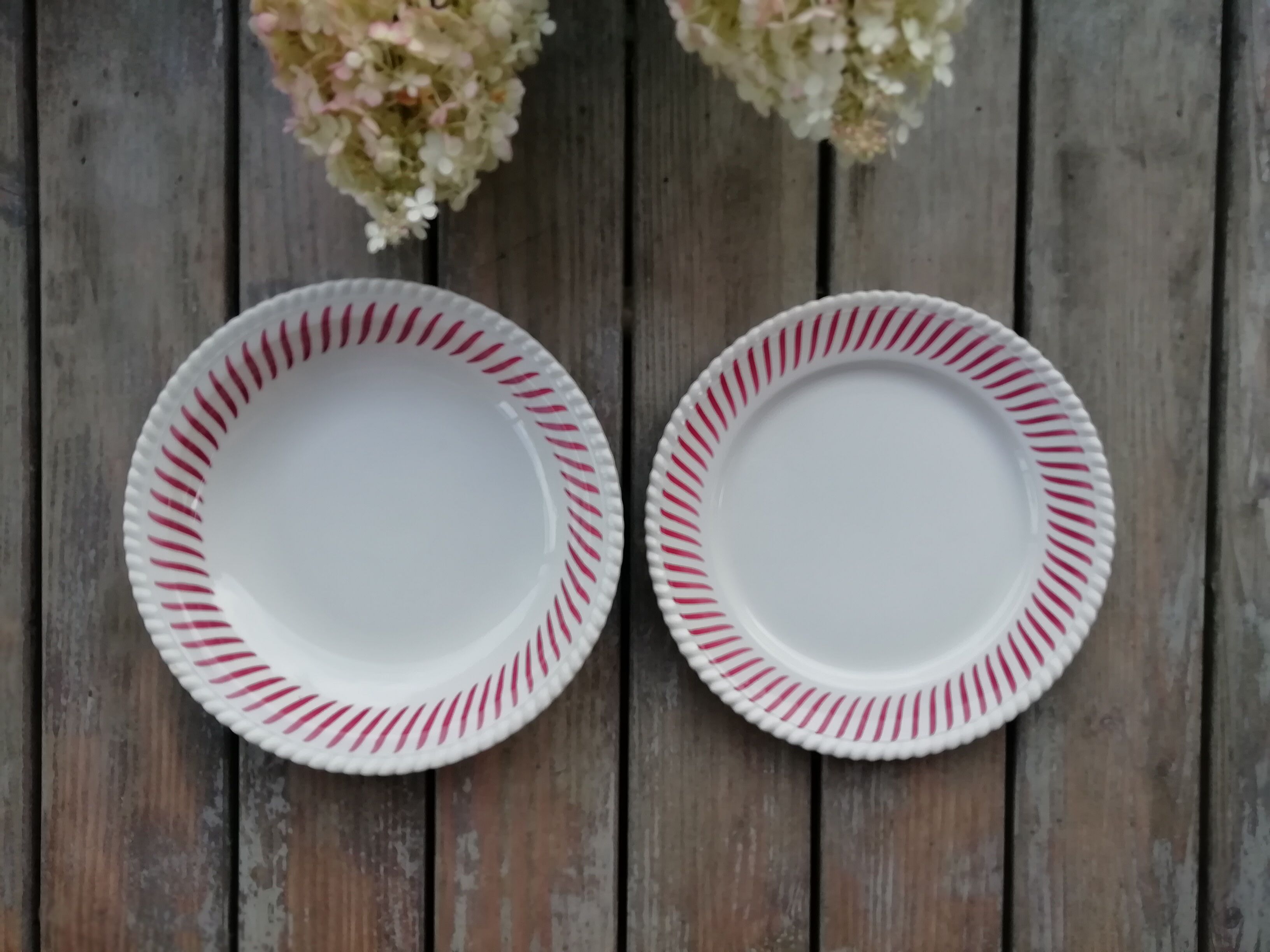 Paire de plats de service