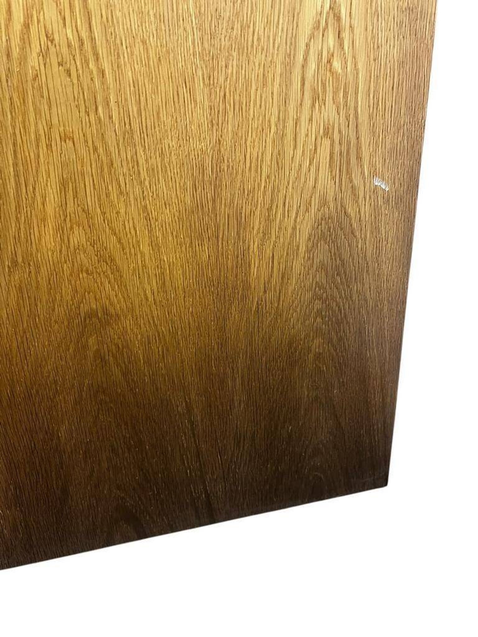 Narrow vintage wooden cabinet with roller shutter 'Soennecken'