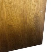 Narrow vintage wooden cabinet with roller shutter 'Soennecken'