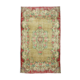 Anatolian handmade vintage rug 274 cm x 163 cm