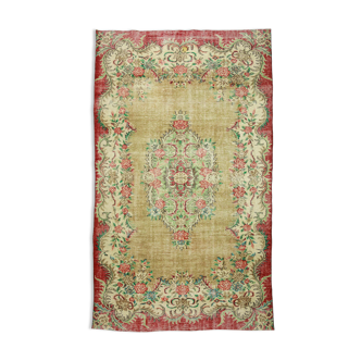 Anatolian handmade vintage rug 274 cm x 163 cm