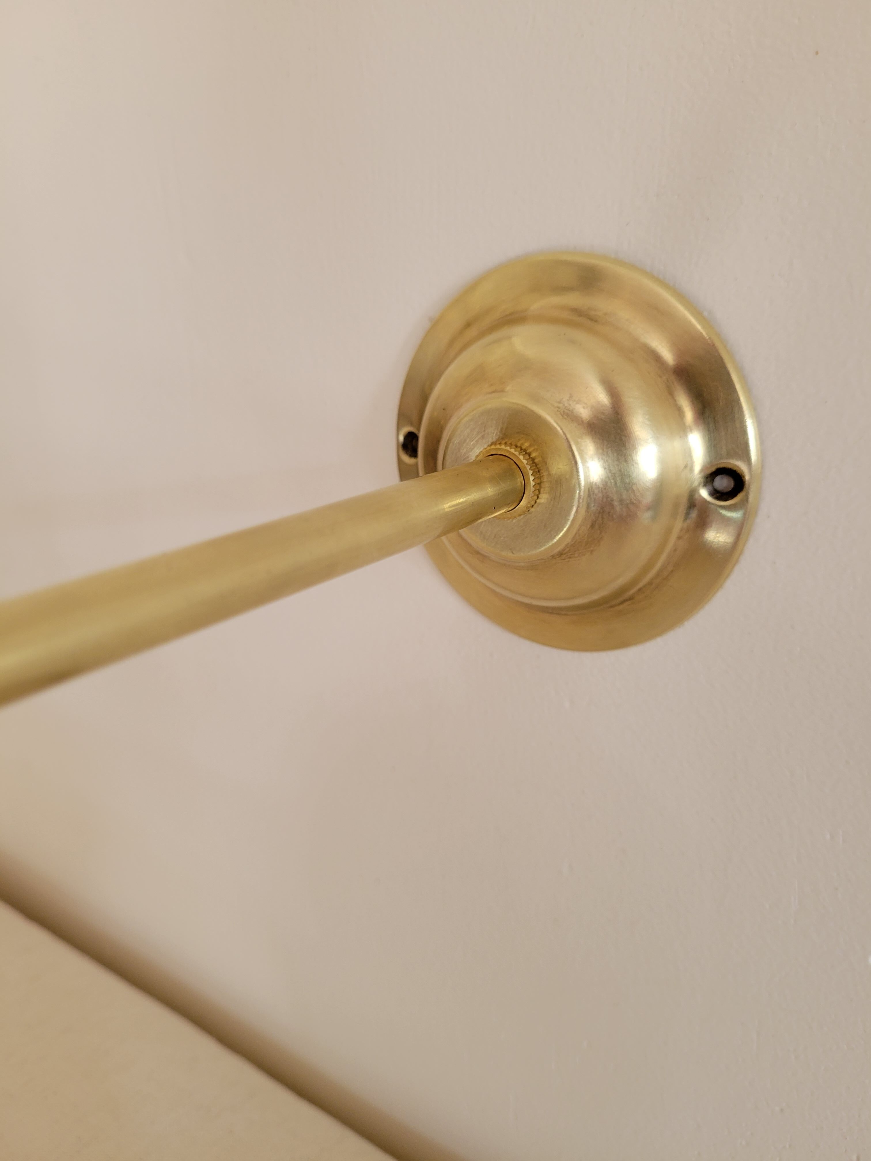 Brass and Clichy glass wall lamp