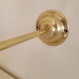 Brass and Clichy glass wall lamp