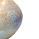 Studio ceramic vase from France circa 1960, blue-brown marbled, signed, 24 cm.
